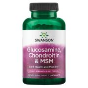 Swanson Glucosamine, Chondroitin & MSM 120 Tablets