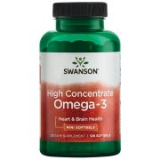 Swanson High Concentrate Omega-3 570mg 120 Mini Softgels