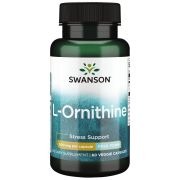 Swanson L-Ornithine 500 mg 60 Veggie Capsules