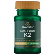 Swanson Maximum Strength, Real Food Vitamin K2, 200mcg 30 Softgels