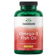 Swanson Omega-3 Fish Oil Lemon Flavor 150 Softgels