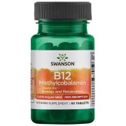 Swanson Vitamin B12 Methylcobalamin 5,000mcg 60 Tablets