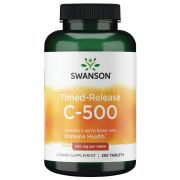Swanson Vitamin C with Rose Hips Timed-Release 500mg 250 Tablets