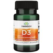 Swanson Vitamin D3 High Potency 1,000 IU (25 mcg) 30 Capsules