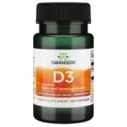 Swanson Vitamin D3 High Potency 1,000 IU (25 mcg) 60 Capsules