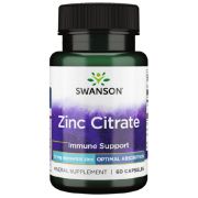 Swanson Zinc Citrate 50 mg 60 Capsules