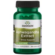 Swanson Ashwagandha Extract 450 mg 60 Capsules Front of bottle
