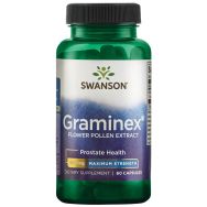 Swanson Graminex Flower Pollen Extract 500 mg 60 Capsules Front of bottle
