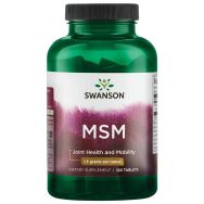 Swanson MSM 1.5 g 120 Tablets Front of bottle
