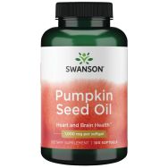 Swanson Pumpkin Seed Oil 1,000 mg 100 Softgels Front of bottle
