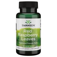 Swanson Red Raspberry Leaves 380 mg 100 Capsules Front of bottle