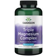 Swanson Triple Magnesium Complex 400mg 300 Capsules