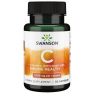Swanson Vitamin C with Rose Hips 1,000 mg 30 Capsules