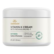 Swanson Vitamin K Cream with Menaquinone-7 2 fl oz Cream