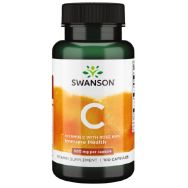 Swanson Vitamin C with Rose Hips 500 mg 100 Capsules